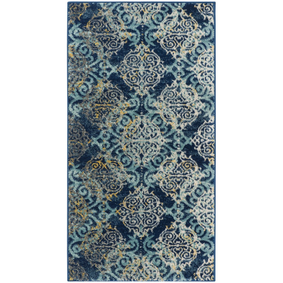 SAFAVIEH Evoke Collection EVK230A Royal / Light Blue Rug Image 1