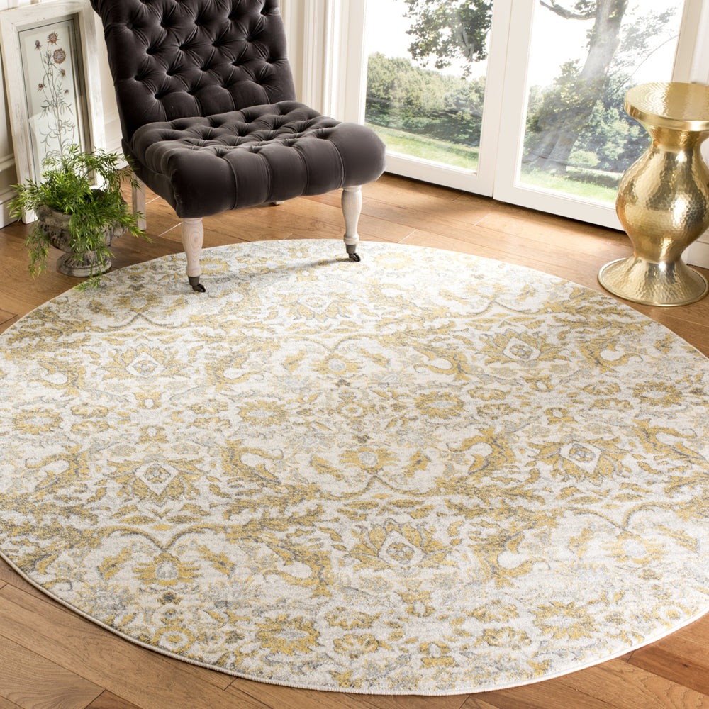 SAFAVIEH Evoke Collection EVK238S Ivory / Gold Rug Image 2