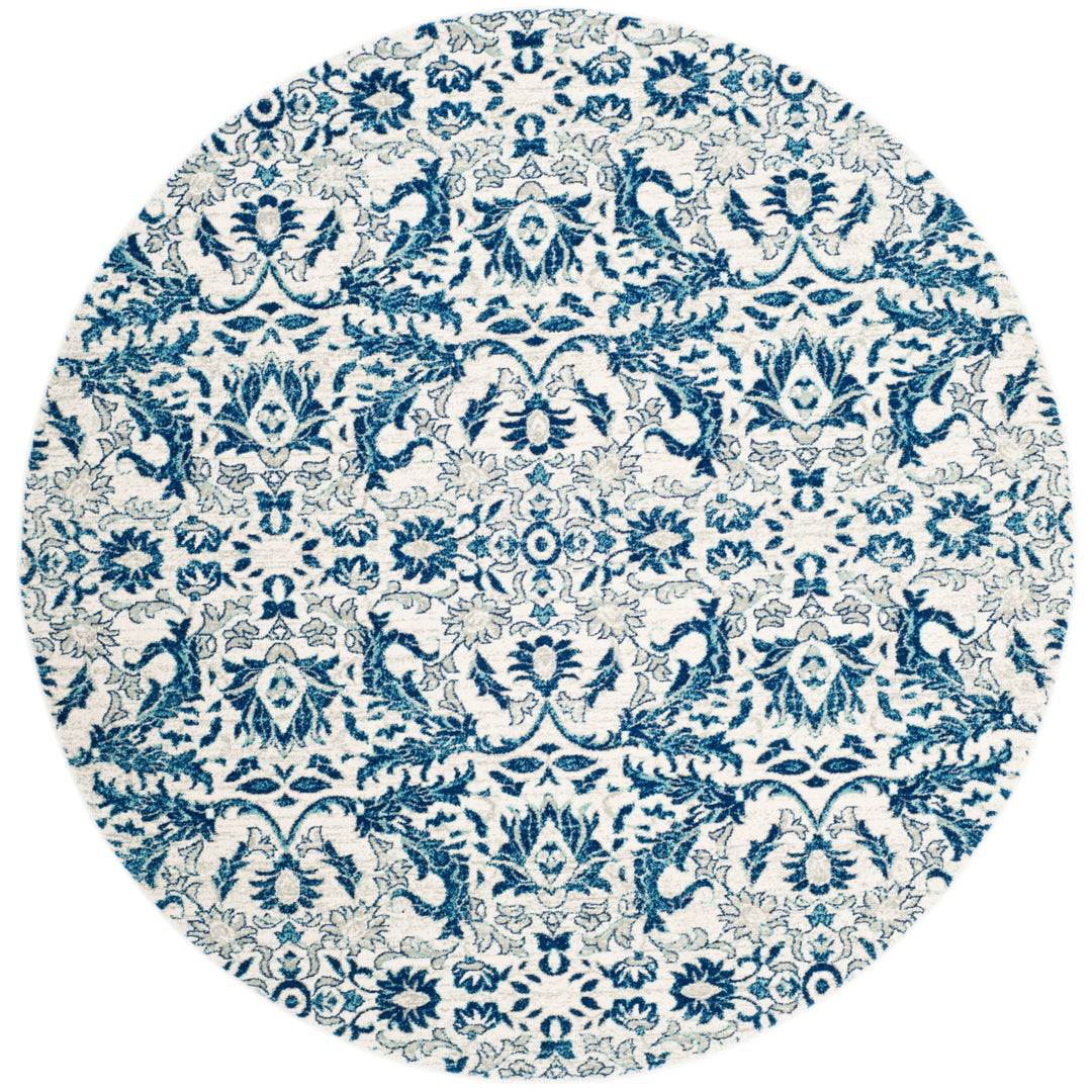 SAFAVIEH Evoke Collection EVK238C Ivory / Blue Rug Image 4