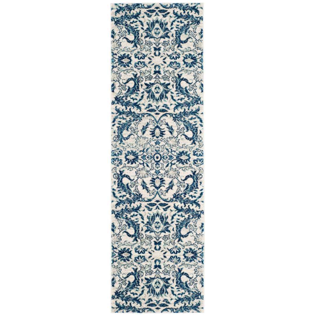 SAFAVIEH Evoke Collection EVK238C Ivory / Blue Rug Image 5