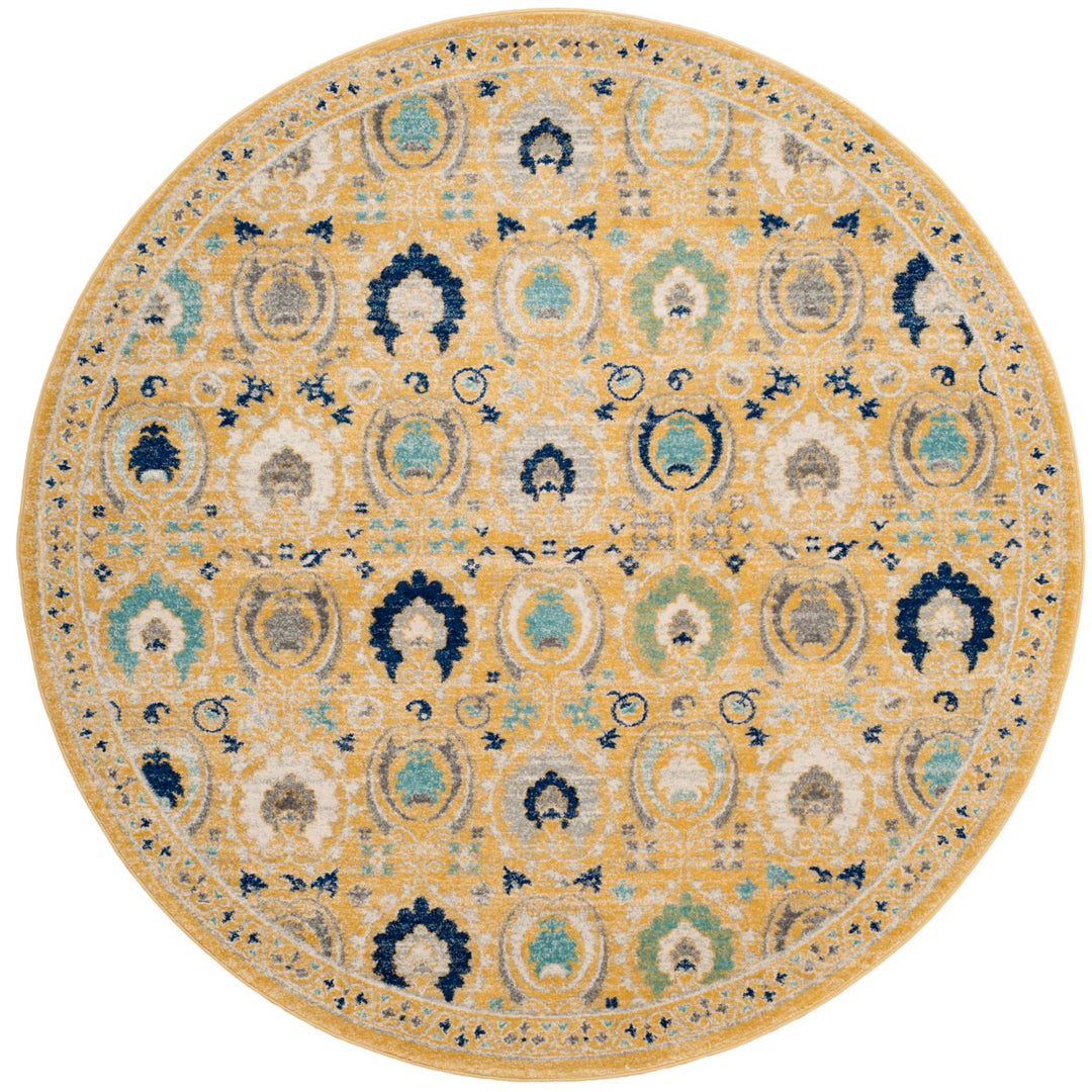 SAFAVIEH Evoke Collection EVK251B Gold / Ivory Rug Image 1