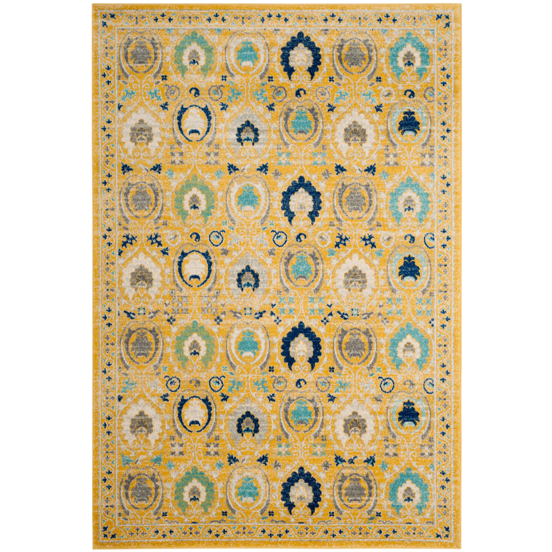 SAFAVIEH Evoke Collection EVK251B Gold / Ivory Rug Image 1