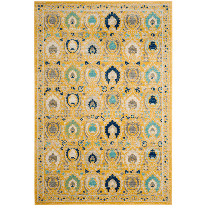 SAFAVIEH Evoke Collection EVK251B Gold / Ivory Rug Image 1