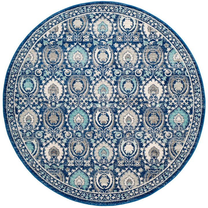 SAFAVIEH Evoke Collection EVK251C Blue / Ivory Rug Image 4