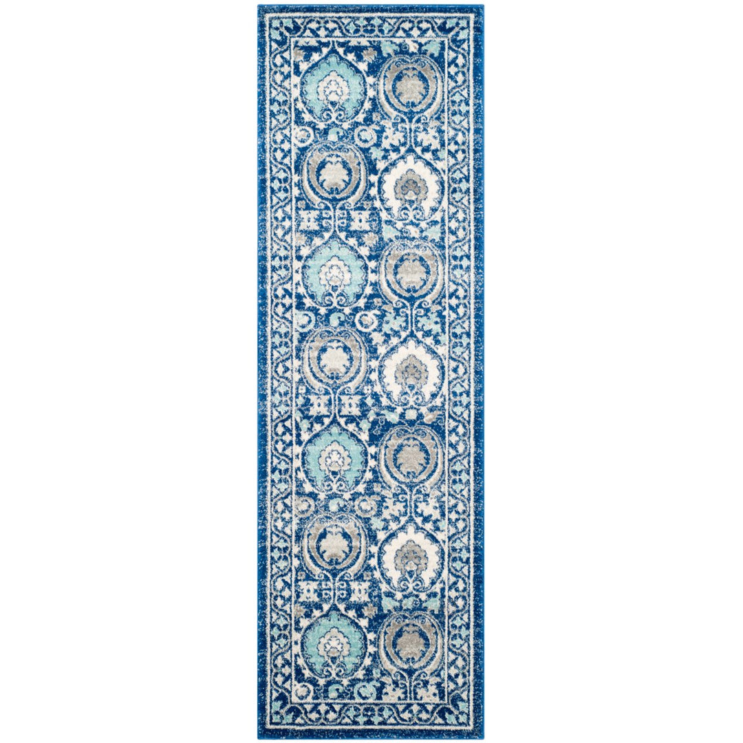 SAFAVIEH Evoke Collection EVK251C Blue / Ivory Rug Image 5