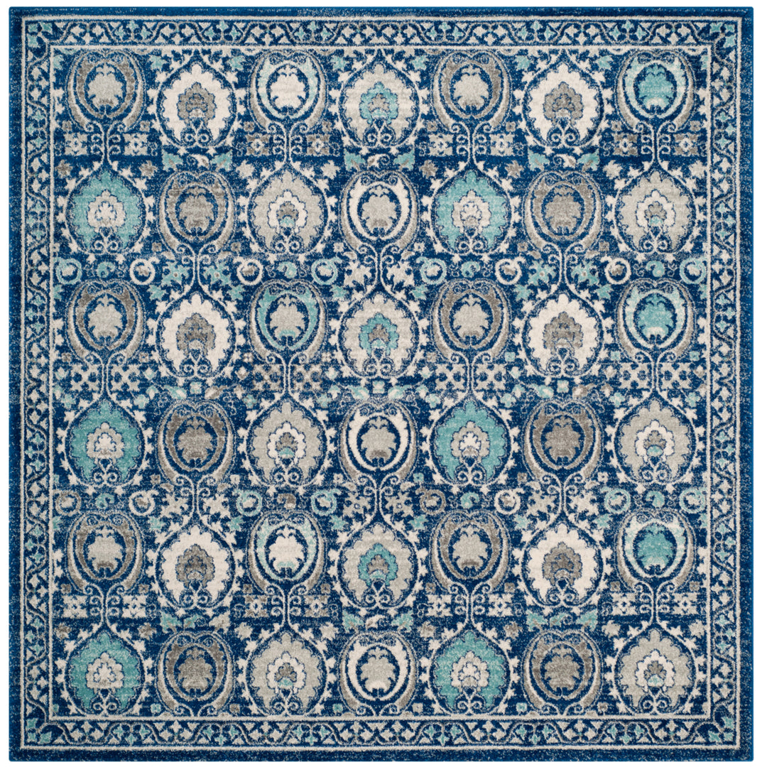 SAFAVIEH Evoke Collection EVK251C Blue / Ivory Rug Image 6