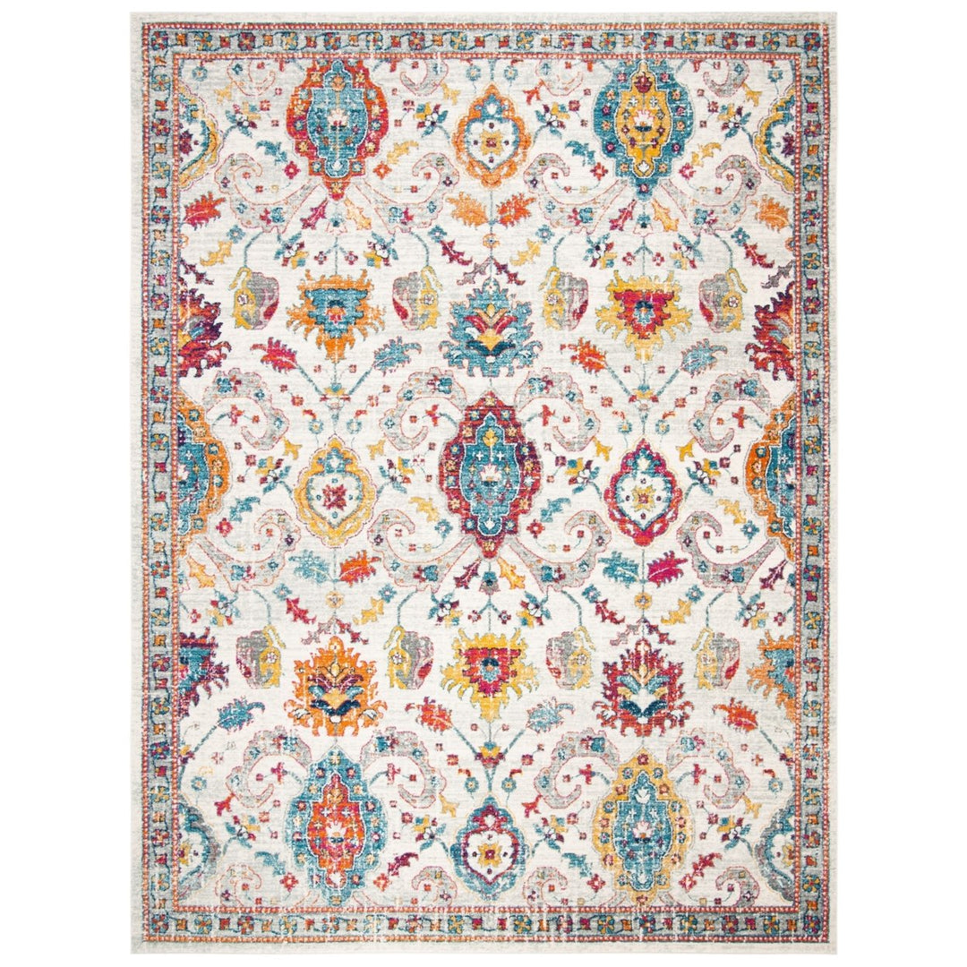 SAFAVIEH Evoke Collection EVK255B Cream / Orange Rug Image 1