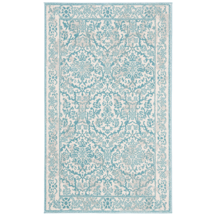 SAFAVIEH Evoke Collection EVK242C Ivory / Light Blue Rug Image 9