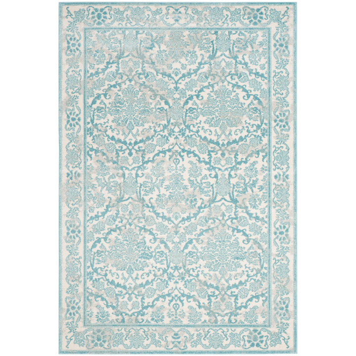 SAFAVIEH Evoke Collection EVK242C Ivory / Light Blue Rug Image 10