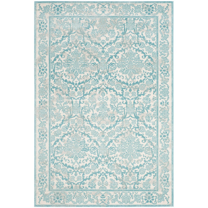 SAFAVIEH Evoke Collection EVK242C Ivory / Light Blue Rug Image 1