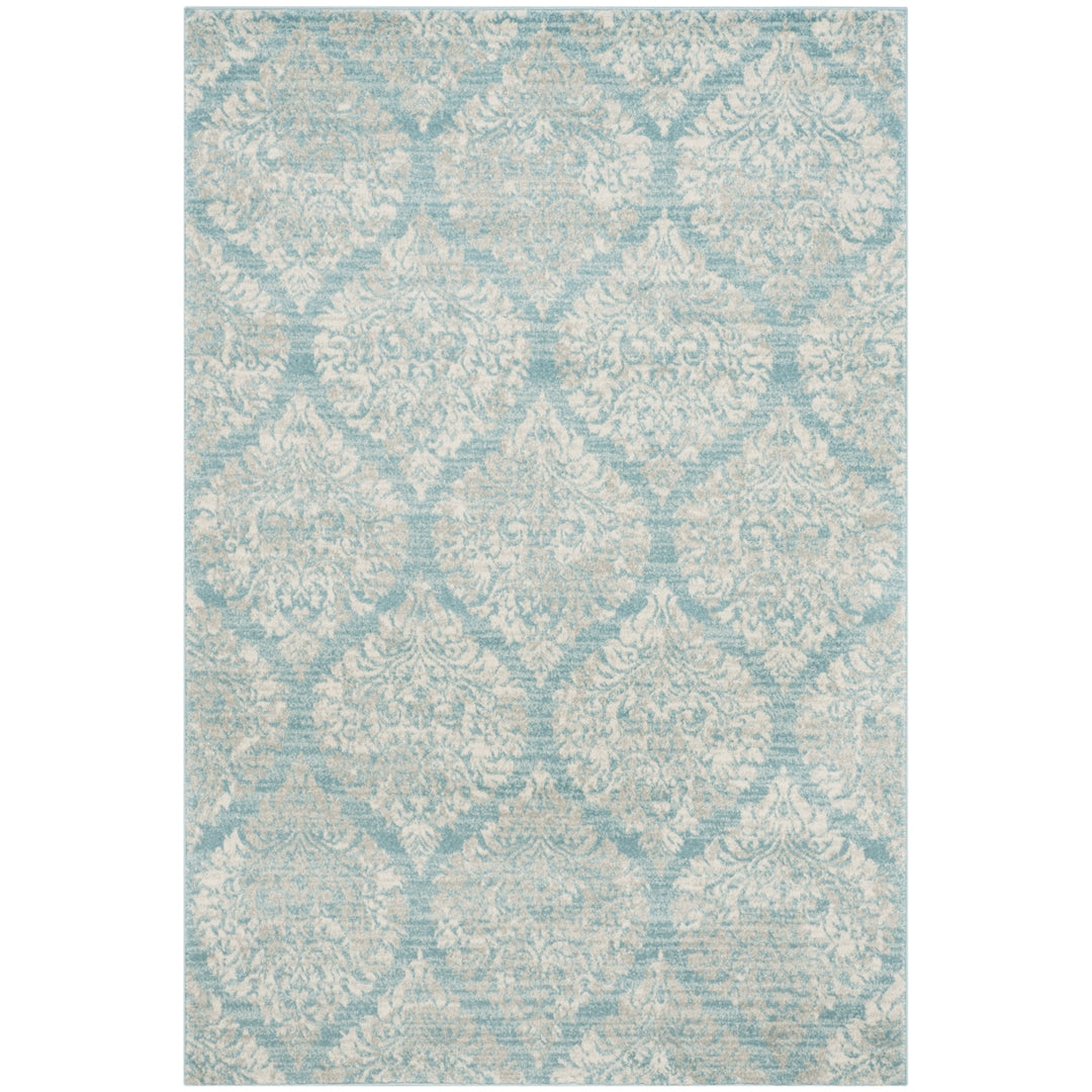 SAFAVIEH EVK268C Evoke Light Blue / Ivory Image 1