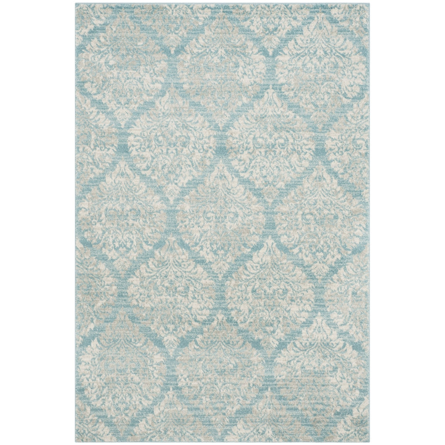 SAFAVIEH EVK268C Evoke Light Blue / Ivory Image 1