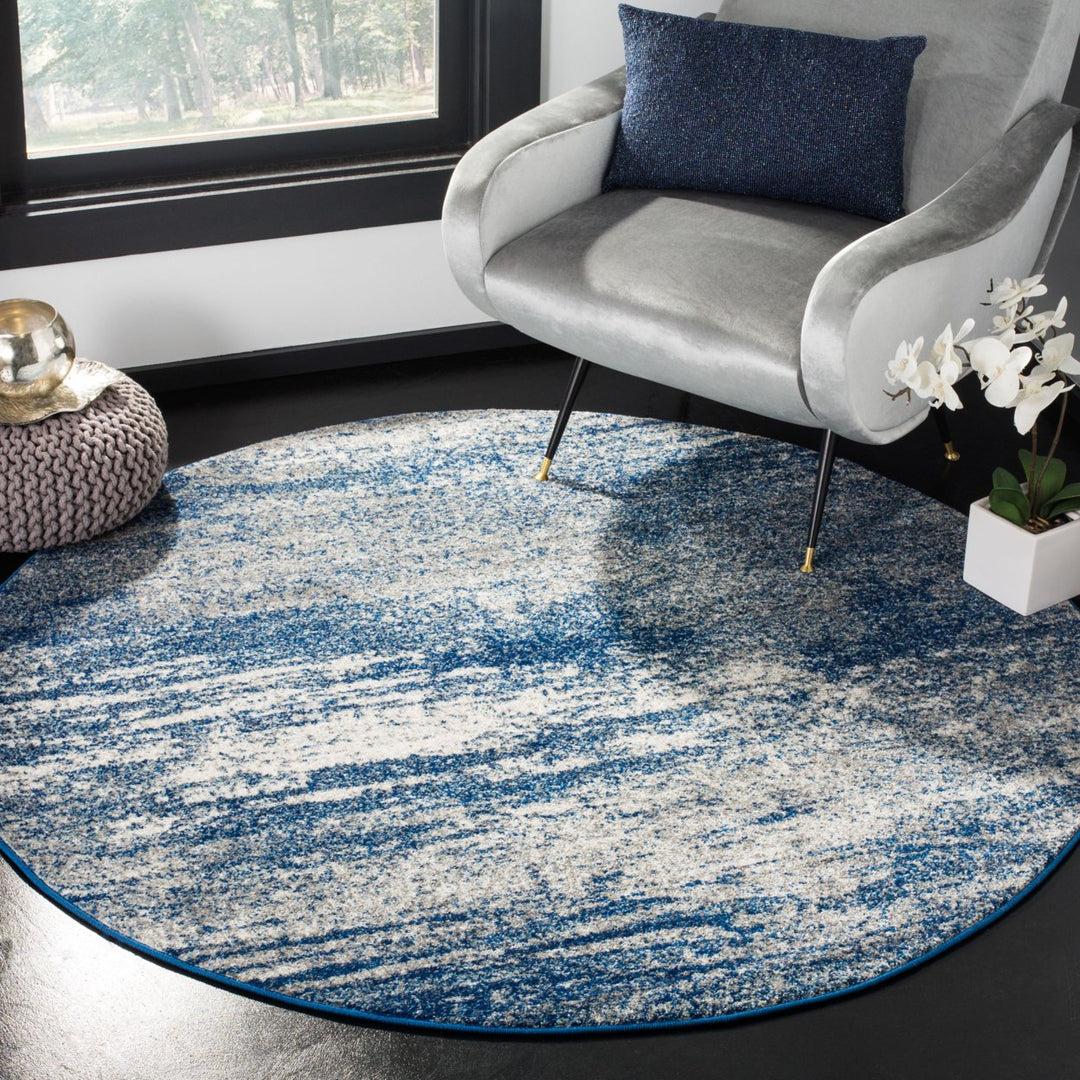 SAFAVIEH Evoke Collection EVK272A Navy / Ivory Rug Image 9