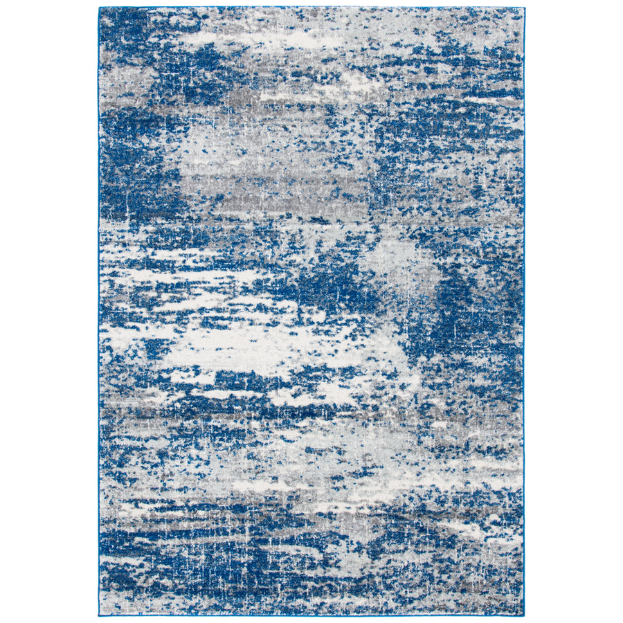 SAFAVIEH Evoke Collection EVK272L Dark Blue / Grey Rug Image 1