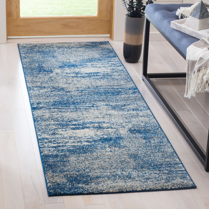 SAFAVIEH Evoke Collection EVK272A Navy / Ivory Rug Image 10