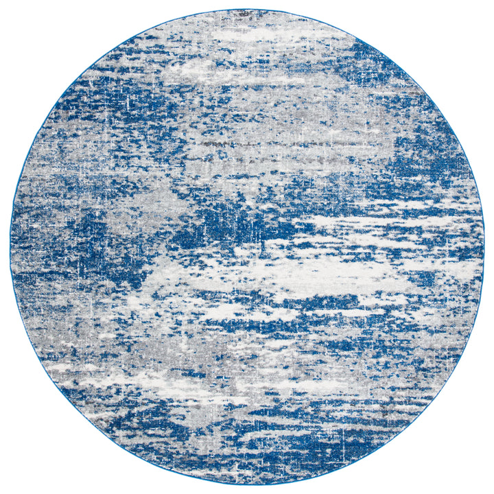 SAFAVIEH Evoke Collection EVK272L Dark Blue / Grey Rug Image 4