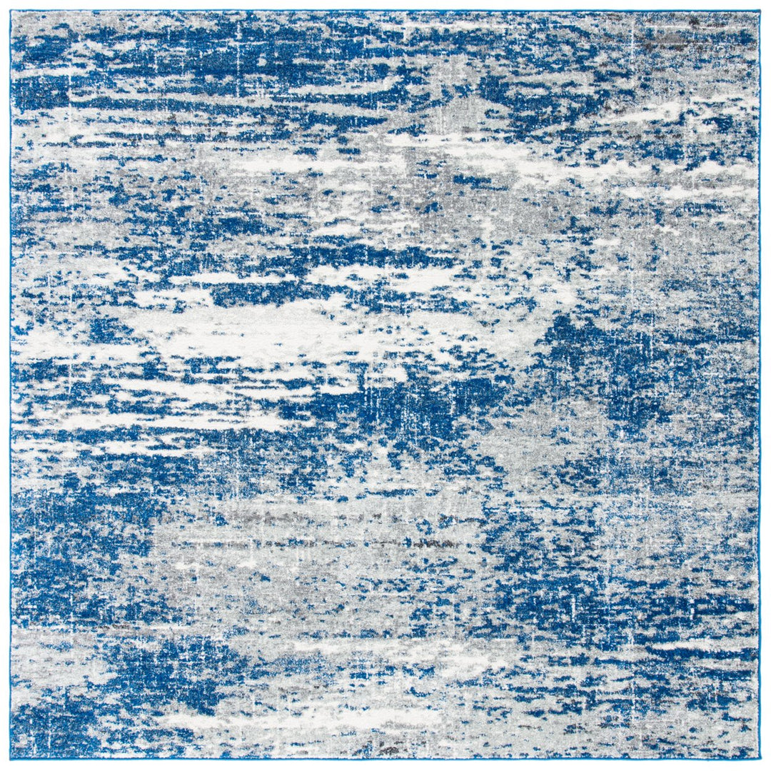 SAFAVIEH Evoke Collection EVK272L Dark Blue / Grey Rug Image 6