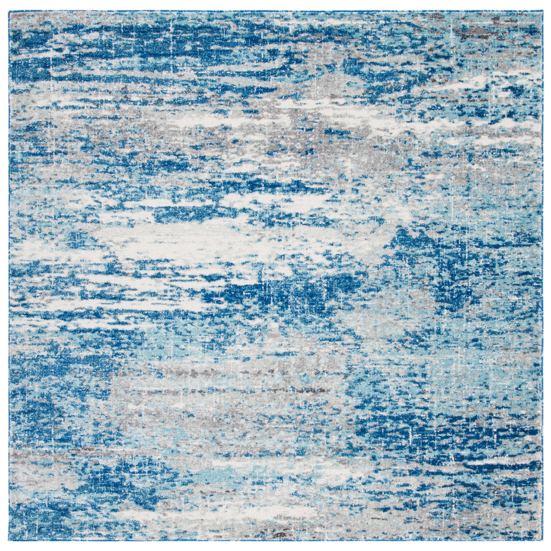 SAFAVIEH Evoke Collection EVK272M Light Blue / Grey Rug Image 6