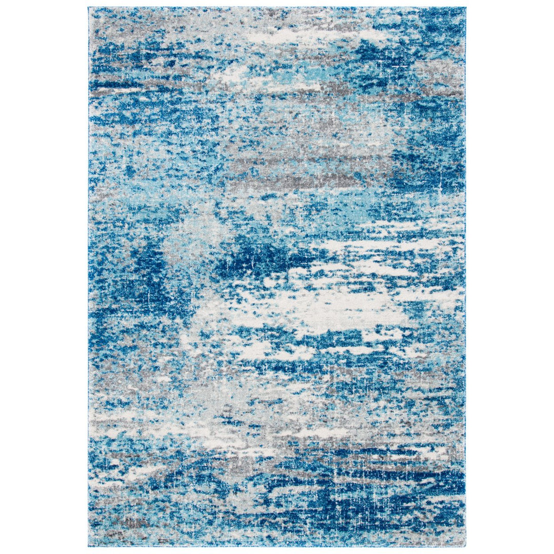 SAFAVIEH Evoke Collection EVK272M Light Blue / Grey Rug Image 1