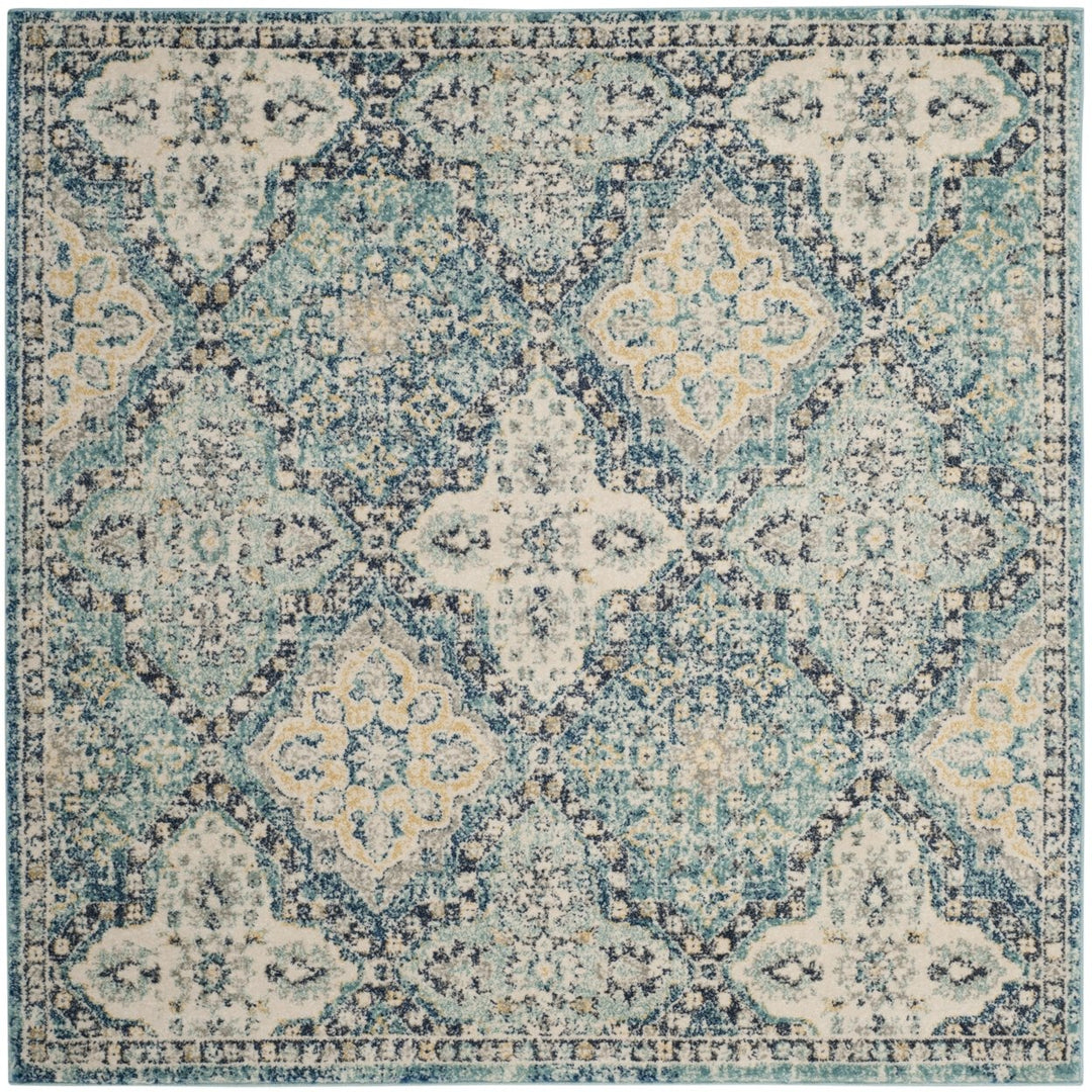 SAFAVIEH Evoke Collection EVK274C Light Blue / Ivory Rug Image 6