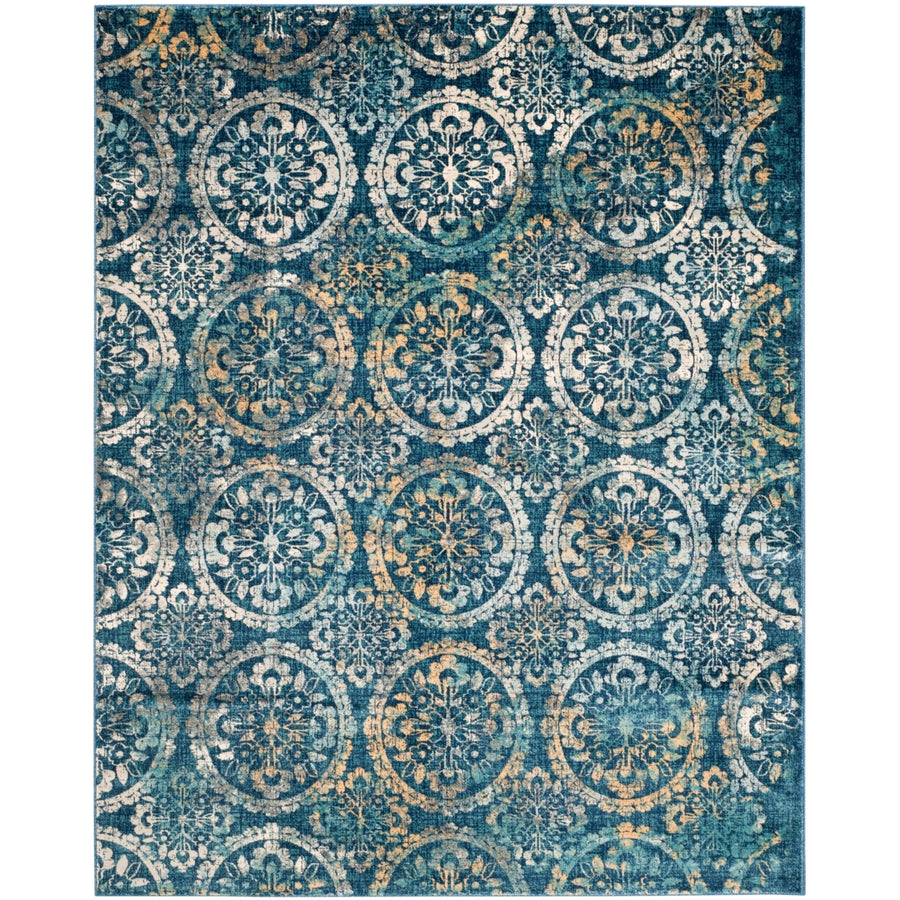 SAFAVIEH Evoke Collection EVK517D Navy / Creme Rug Image 1