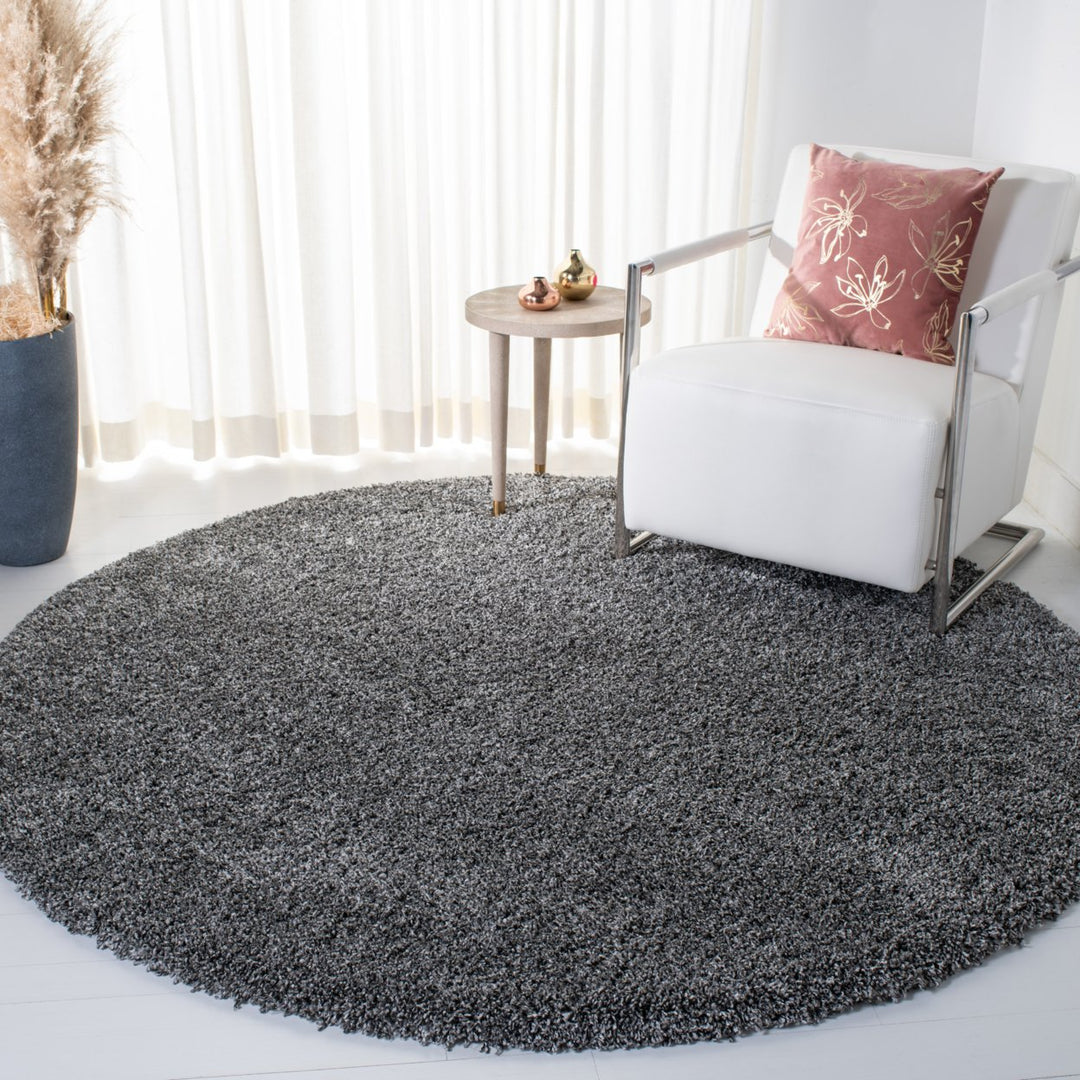 SAFAVIEH Evolution Shag Collection EVO520G Dark Grey Rug Image 2