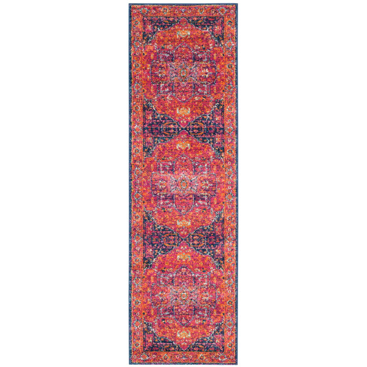 SAFAVIEH Evoke Collection EVK275S Fuchsia / Orange Rug Image 1