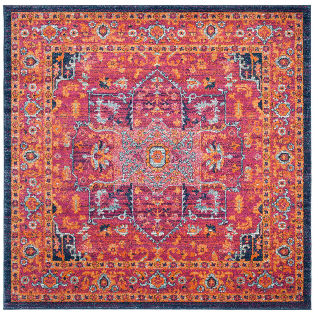 SAFAVIEH Evoke Collection EVK275S Fuchsia / Orange Rug Image 1