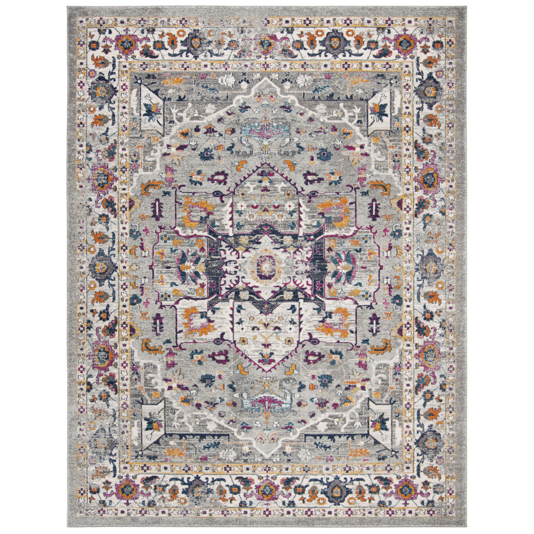 SAFAVIEH Evoke Collection EVK275H Grey / Grey Rug Image 1