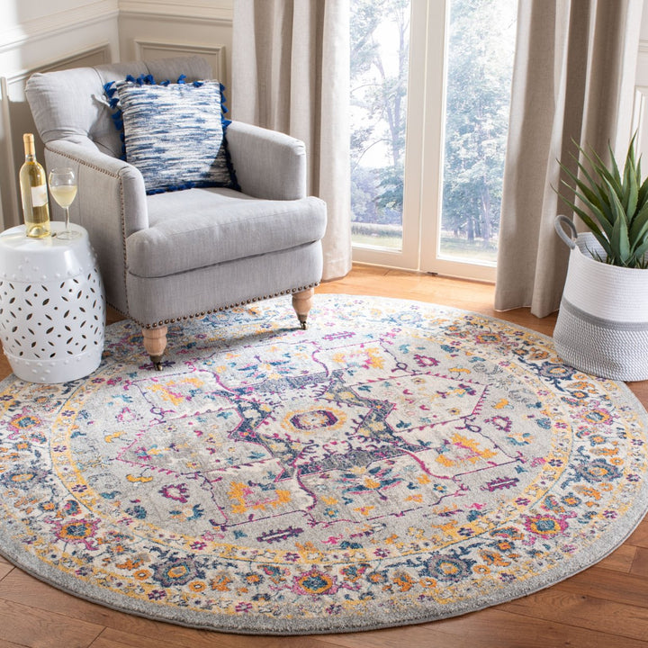 SAFAVIEH Evoke Collection EVK275H Grey / Grey Rug Image 2