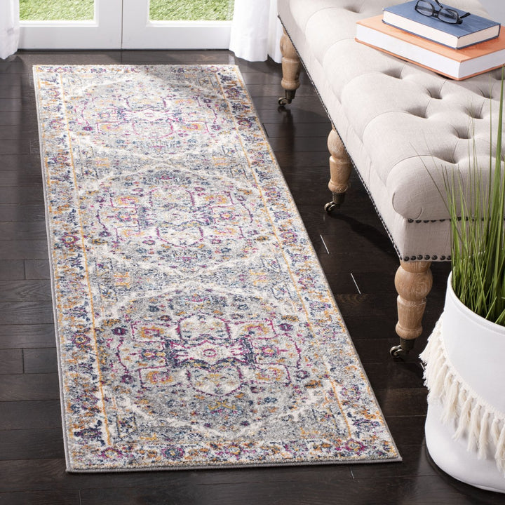 SAFAVIEH Evoke Collection EVK275H Grey / Grey Rug Image 3