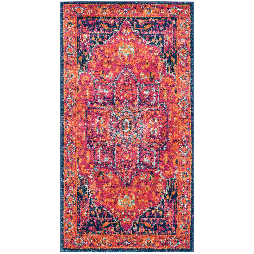 SAFAVIEH Evoke Collection EVK275S Fuchsia / Orange Rug Image 1