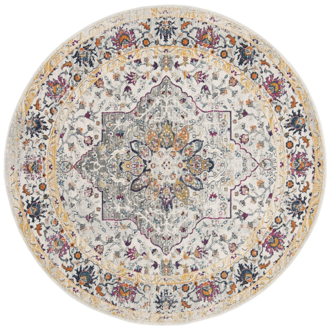 SAFAVIEH Evoke Collection EVK288A Ivory / Grey Rug Image 1