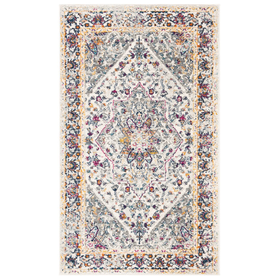 SAFAVIEH Evoke Collection EVK288A Ivory / Grey Rug Image 1