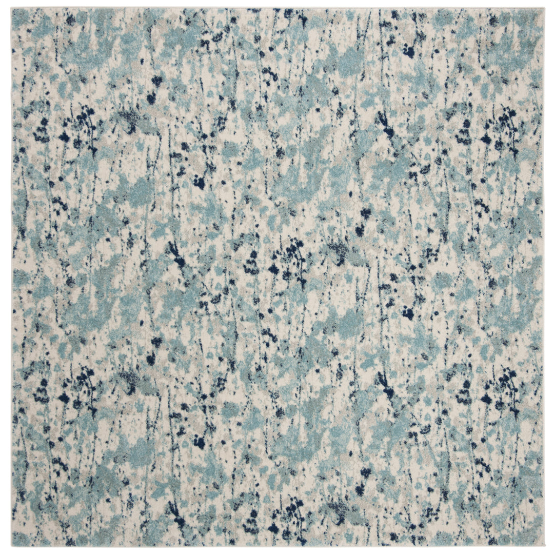 SAFAVIEH Evoke Collection EVK284M Ivory / Blue Rug Image 6