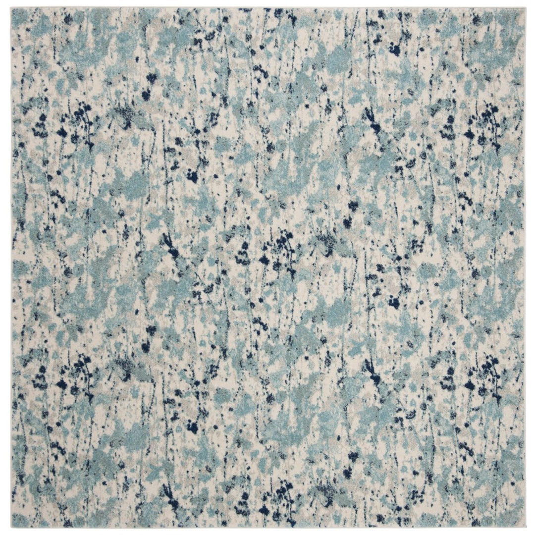 SAFAVIEH Evoke Collection EVK284M Ivory / Blue Rug Image 1