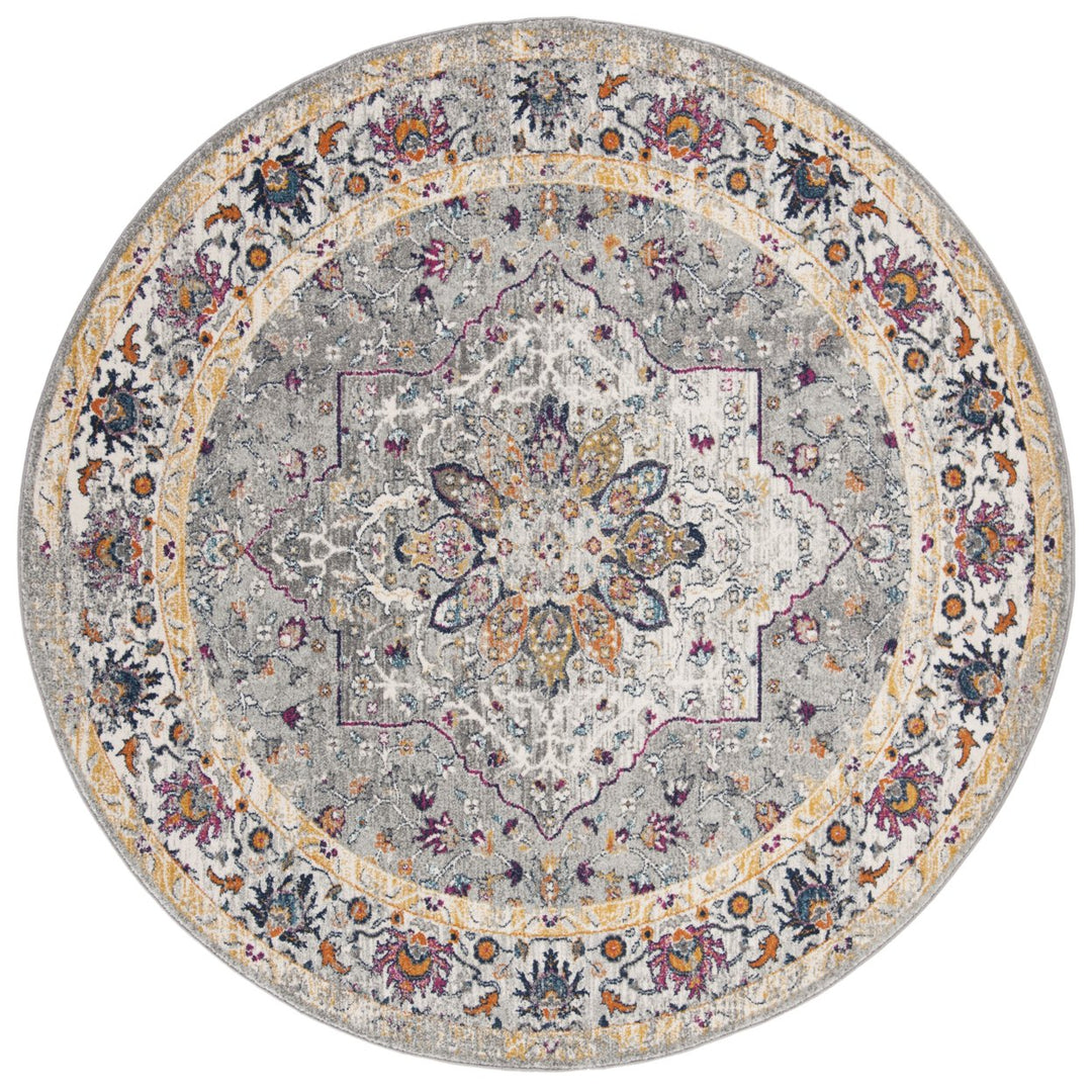 SAFAVIEH Evoke Collection EVK288F Grey / Grey Rug Image 1