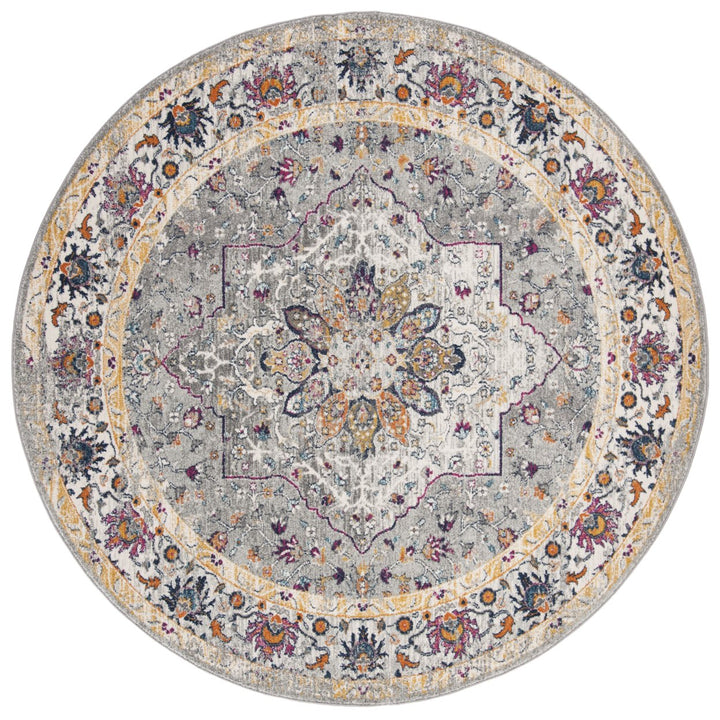 SAFAVIEH Evoke Collection EVK288F Grey / Grey Rug Image 1