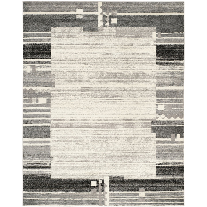 SAFAVIEH Evoke Collection EVK492C Cream / Dark Grey Rug Image 1