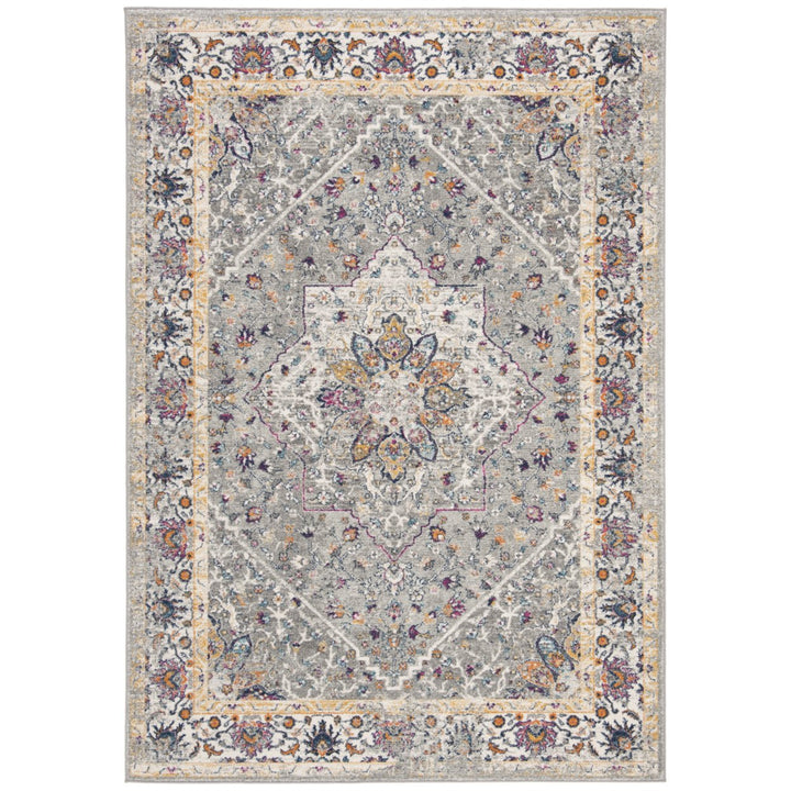 SAFAVIEH Evoke Collection EVK288F Grey / Grey Rug Image 1