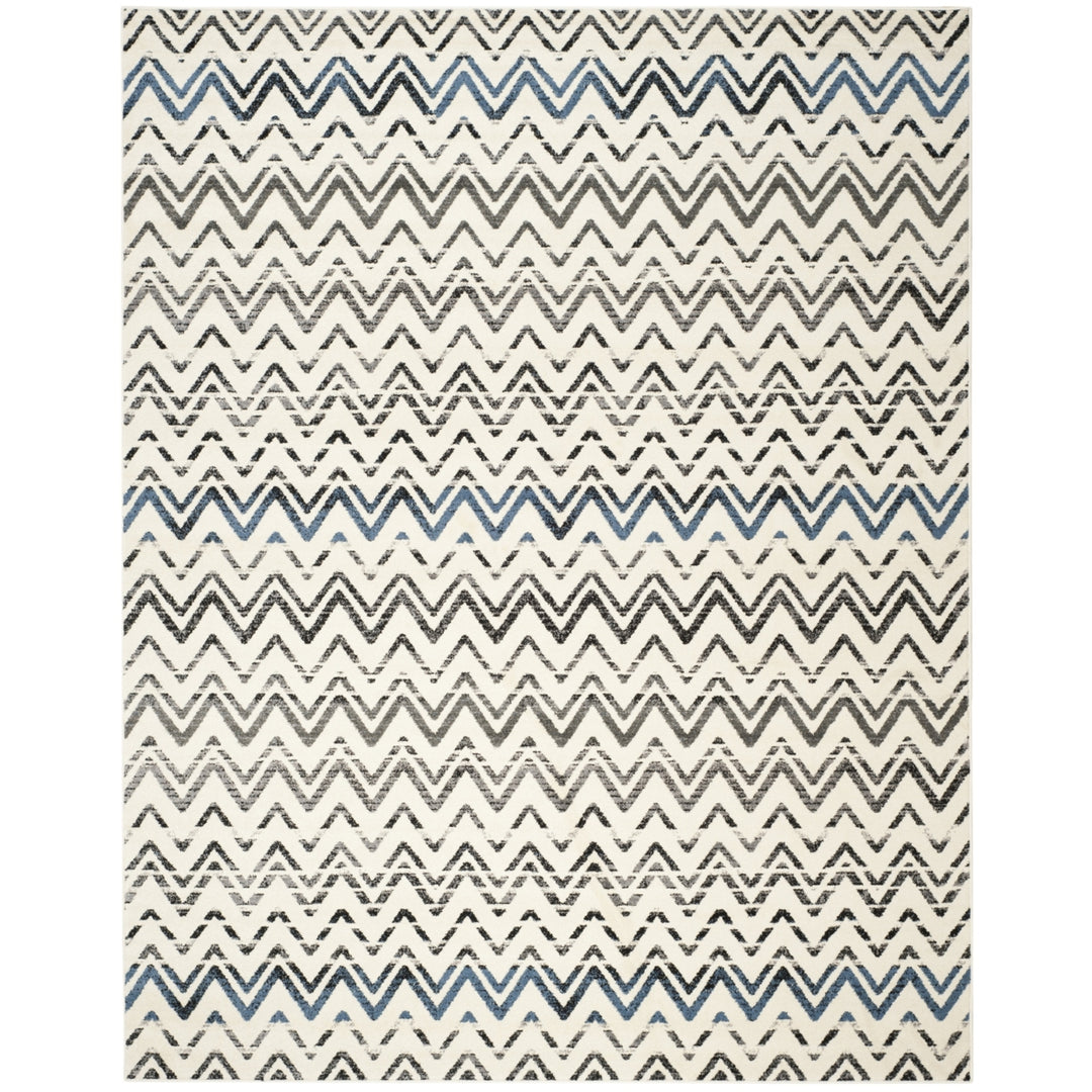 SAFAVIEH Evoke Collection EVK498D Cream / Blue Rug Image 1