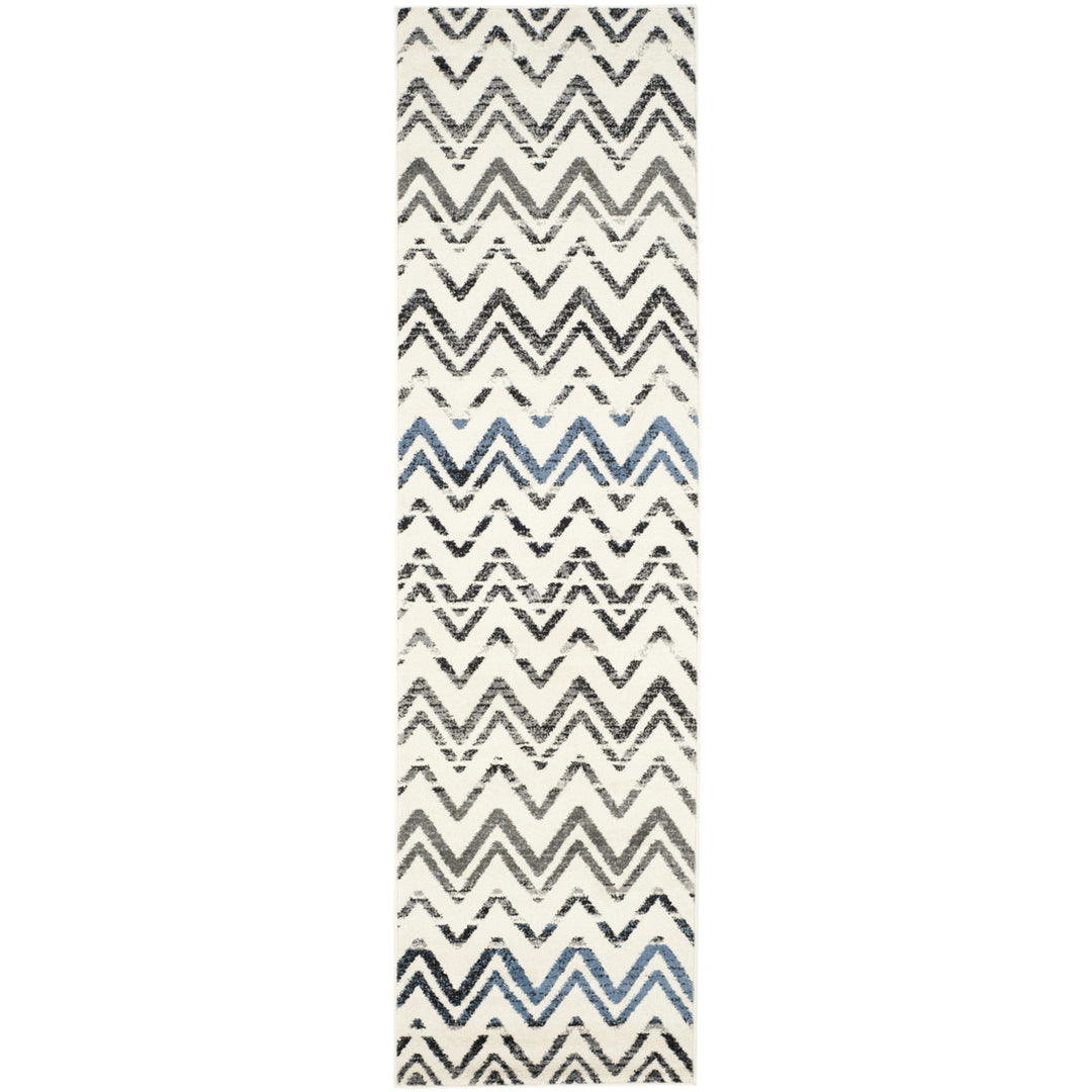 SAFAVIEH Evoke Collection EVK498D Cream / Blue Rug Image 5