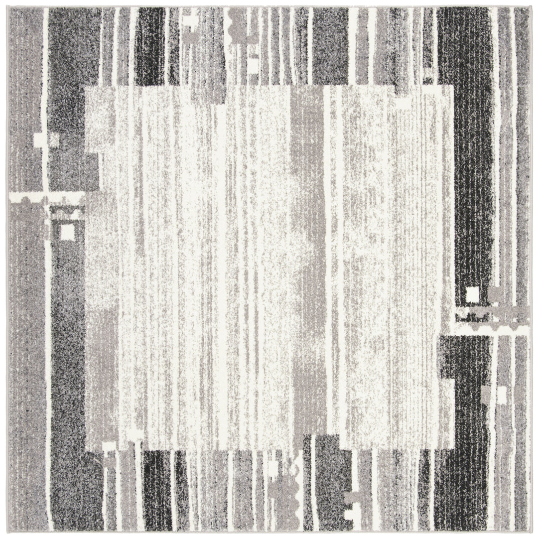 SAFAVIEH Evoke Collection EVK492C Cream / Dark Grey Rug Image 6