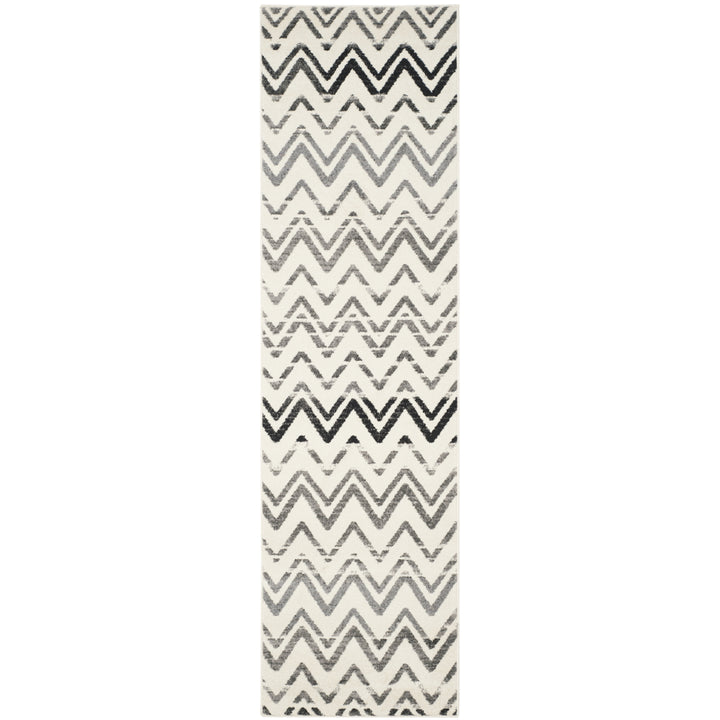 SAFAVIEH Evoke Collection EVK498C Cream / Dark Grey Rug Image 5