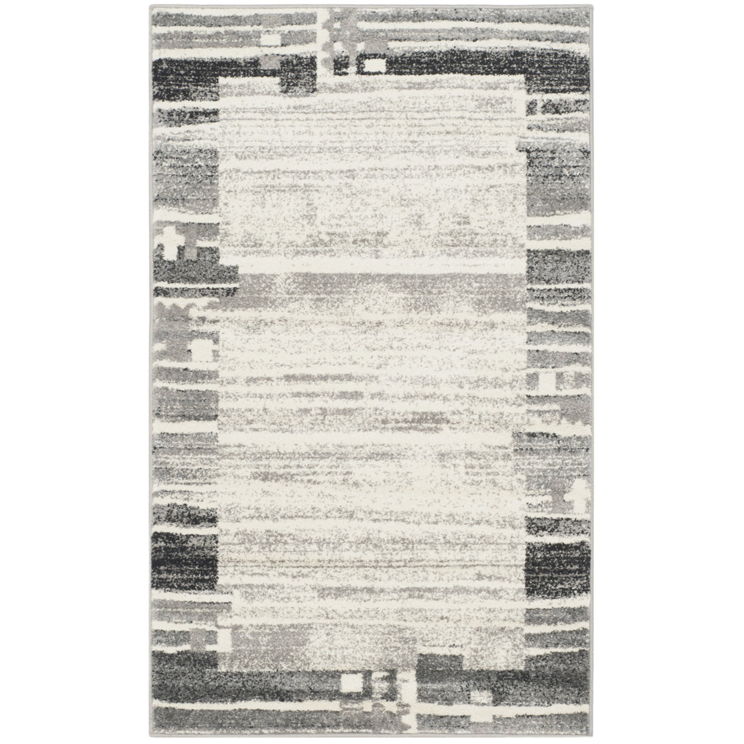 SAFAVIEH Evoke Collection EVK492C Cream / Dark Grey Rug Image 8