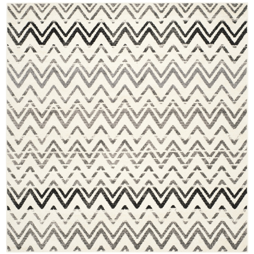 SAFAVIEH Evoke Collection EVK498C Cream / Dark Grey Rug Image 6