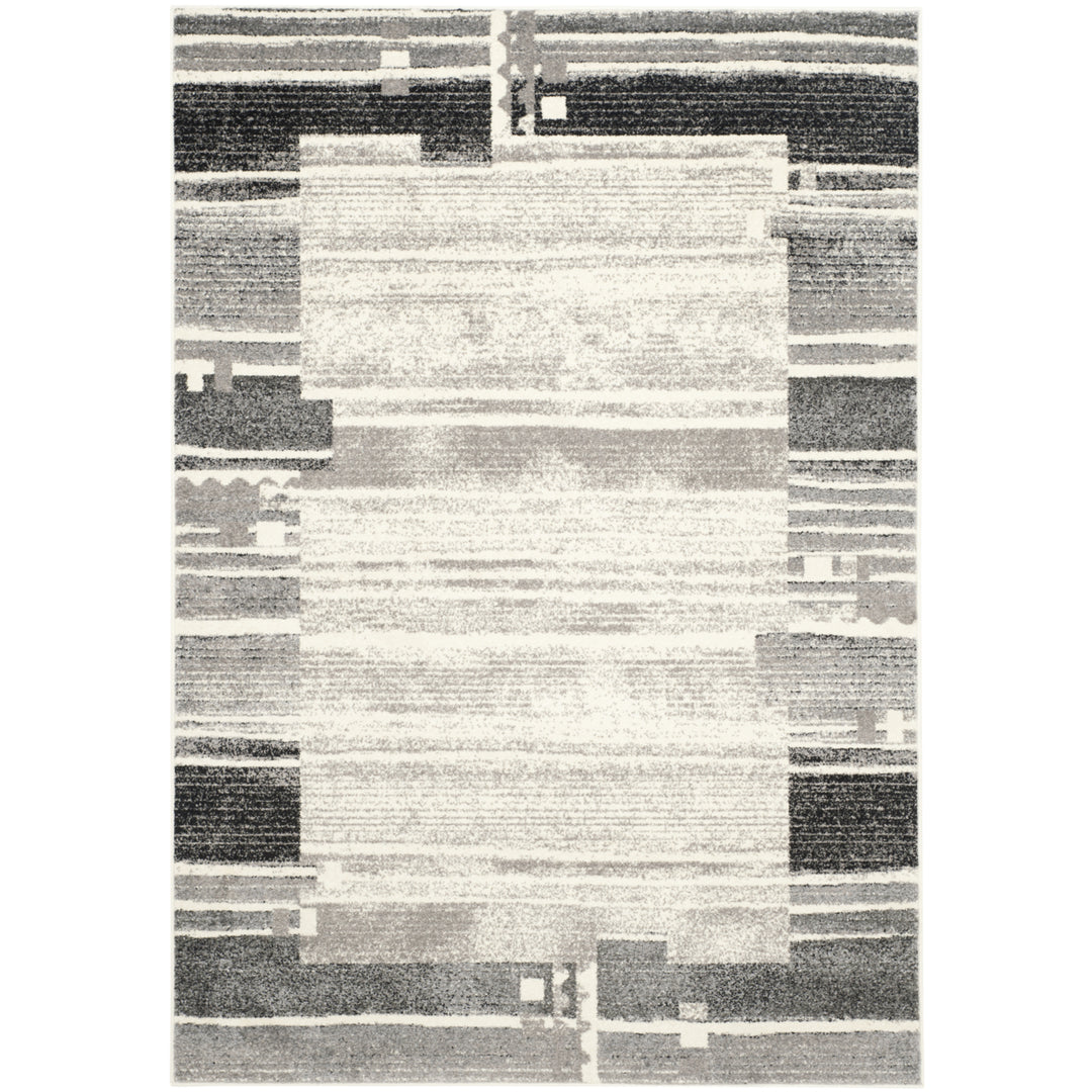 SAFAVIEH Evoke Collection EVK492C Cream / Dark Grey Rug Image 9