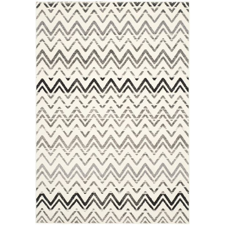 SAFAVIEH Evoke Collection EVK498C Cream / Dark Grey Rug Image 1