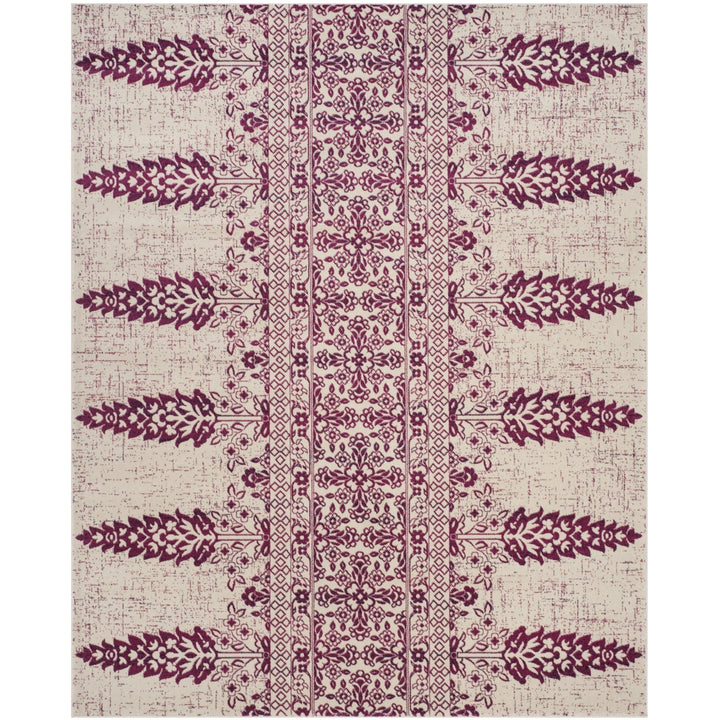 SAFAVIEH Evoke Collection EVK521K Ivory / Fuchsia Rug Image 1