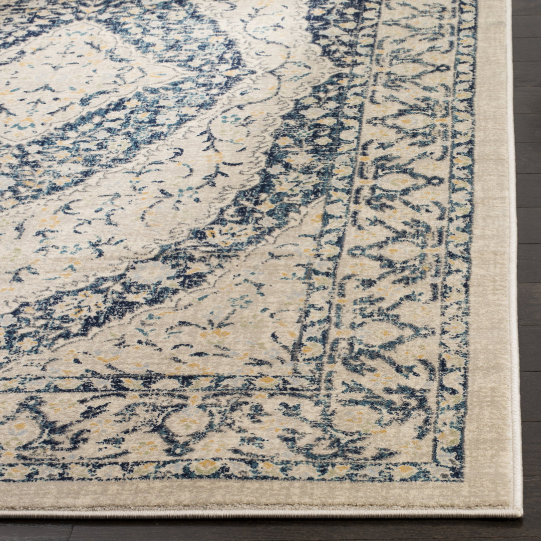 SAFAVIEH Evoke Collection EVK518C Beige / Navy Rug Image 7